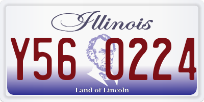 IL license plate Y560224