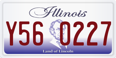 IL license plate Y560227