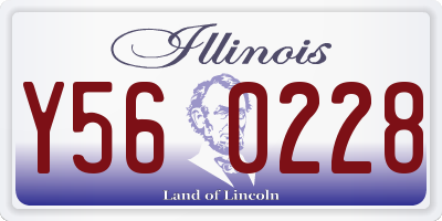 IL license plate Y560228