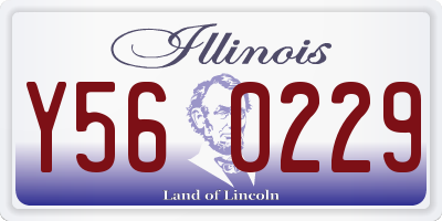 IL license plate Y560229