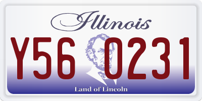 IL license plate Y560231
