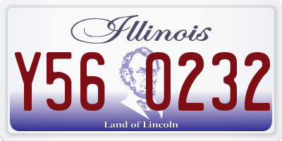 IL license plate Y560232