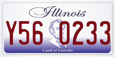 IL license plate Y560233