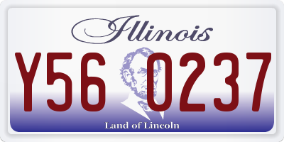 IL license plate Y560237