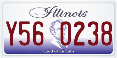 IL license plate Y560238