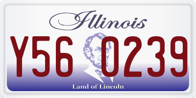 IL license plate Y560239