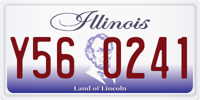 IL license plate Y560241