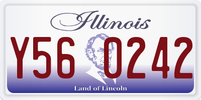 IL license plate Y560242