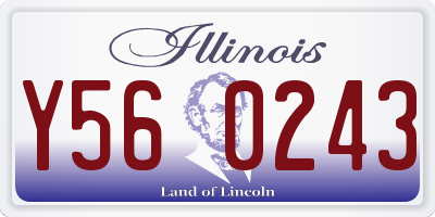 IL license plate Y560243