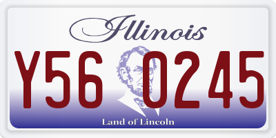 IL license plate Y560245
