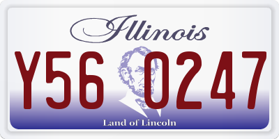 IL license plate Y560247