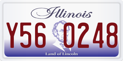 IL license plate Y560248