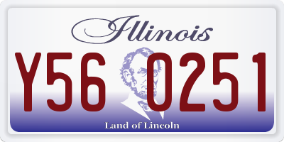 IL license plate Y560251