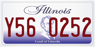 IL license plate Y560252