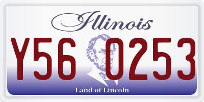 IL license plate Y560253