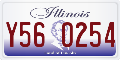 IL license plate Y560254
