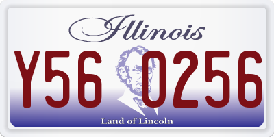 IL license plate Y560256