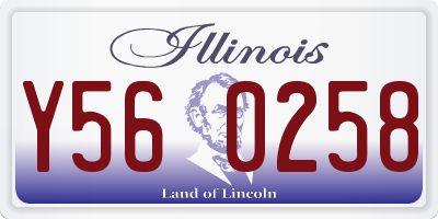 IL license plate Y560258