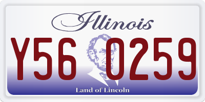 IL license plate Y560259