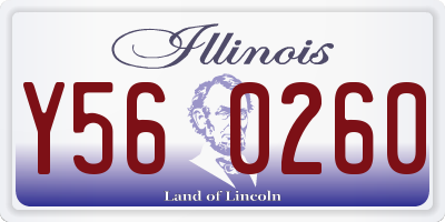 IL license plate Y560260