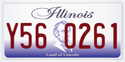 IL license plate Y560261