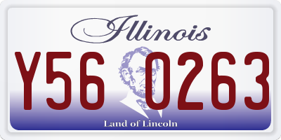 IL license plate Y560263