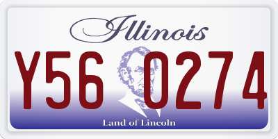 IL license plate Y560274