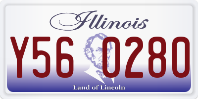IL license plate Y560280