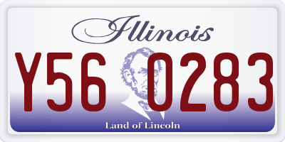 IL license plate Y560283
