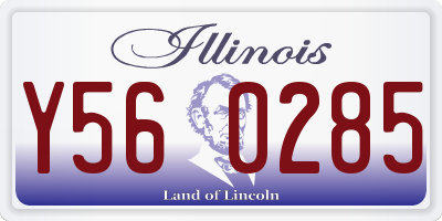 IL license plate Y560285