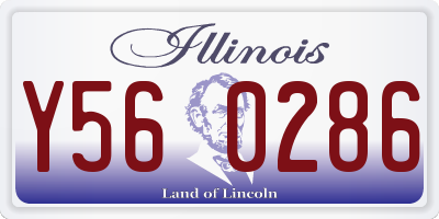 IL license plate Y560286