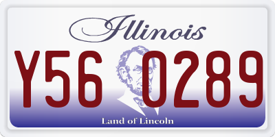 IL license plate Y560289