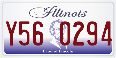 IL license plate Y560294