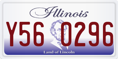 IL license plate Y560296