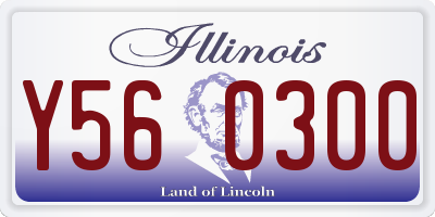 IL license plate Y560300