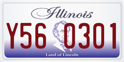 IL license plate Y560301