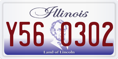 IL license plate Y560302