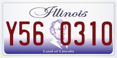 IL license plate Y560310