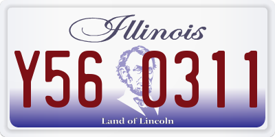 IL license plate Y560311