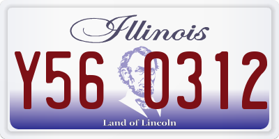IL license plate Y560312