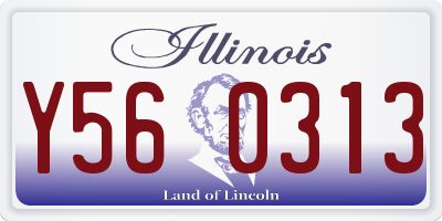 IL license plate Y560313