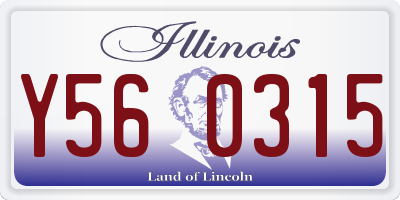 IL license plate Y560315