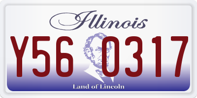 IL license plate Y560317