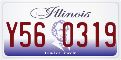 IL license plate Y560319