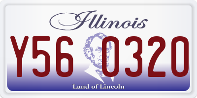 IL license plate Y560320