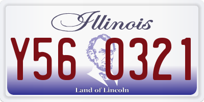 IL license plate Y560321
