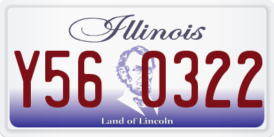 IL license plate Y560322