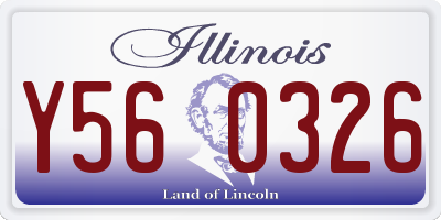 IL license plate Y560326