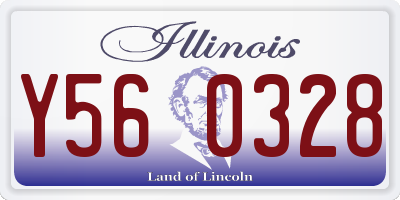 IL license plate Y560328