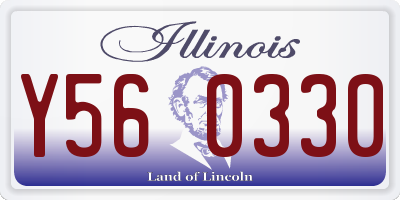 IL license plate Y560330